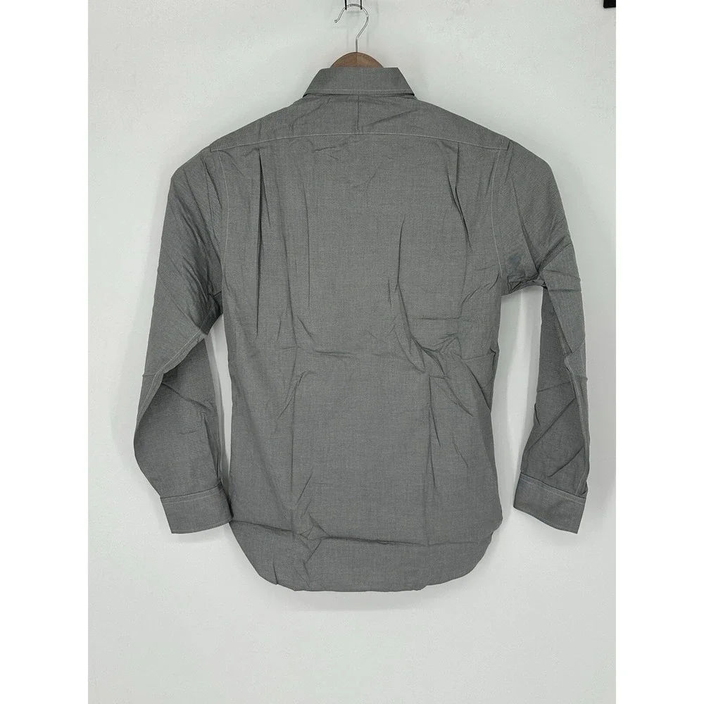 NWT Polo Ralph Lauren Gray Men's Slim Fit Easy Care Sz 16.5 34/35 Shirt X1